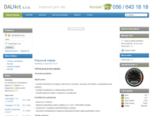 Tablet Screenshot of dalnet.sk